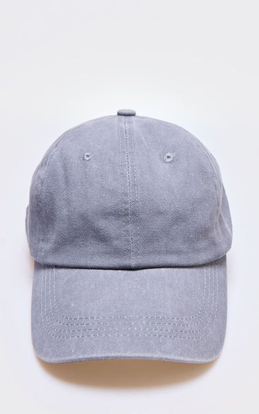 Washed Denim Baseball Caps