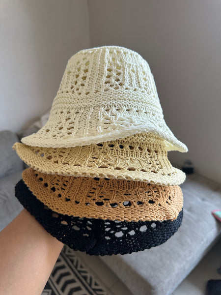 Crochet Woven Bucket hat