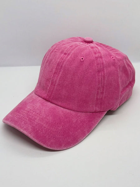 Washed Denim Baseball Caps