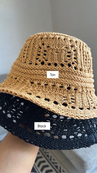 Crochet Woven Bucket hat